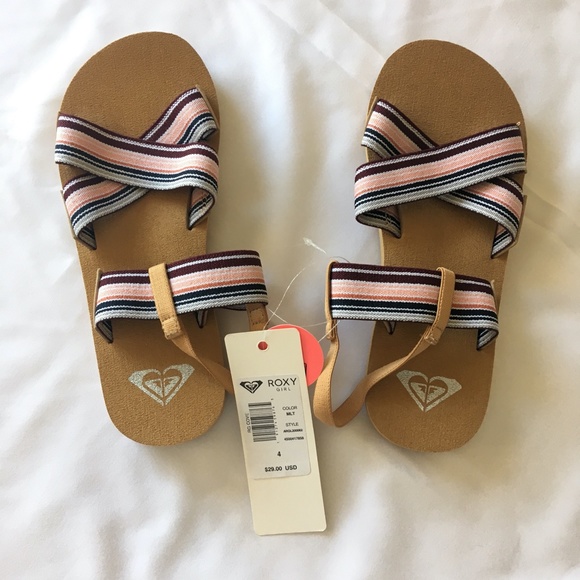 Roxy Striped Sandals Girl 4 - Picture 2 of 3